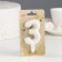 Candle in the "balls" cake, number "3", pearl, 5.5 cm