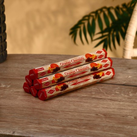 Incense "tulasi" 20 aromaches of orange and chocolate-1