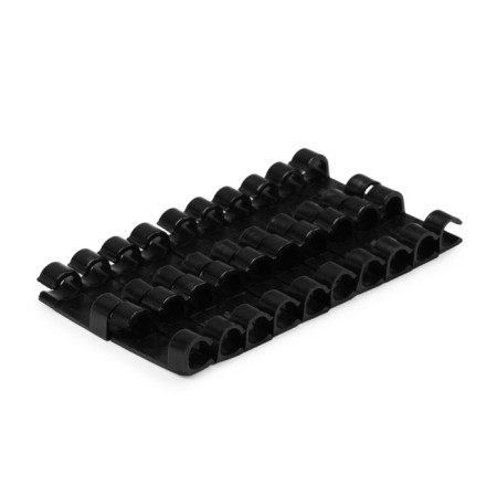 Holder self -adhesive for wires and garlands of tundra, 20 pcs, black color-3
