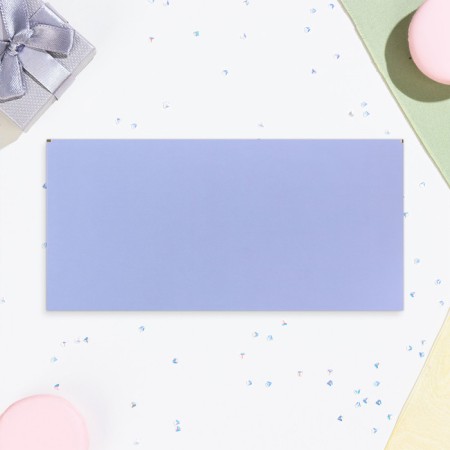 Money envelope "Congratulations!" lilac, soft-tach, embossing, 19 x 9 cm-2