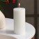 Candle-cylinder smooth, 5x10 cm, white, 6 hours