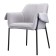 Aline chair, 550 × 700 × 830 mm, Shenill, light gray color