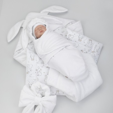 Set for discharge Demi-season Kinderlitto "Rabbit", 5 items, height 50-56 cm, white color-2