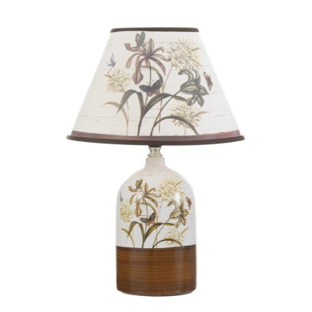 Lamp table ceramics "Field flowers" E14 25W 220V 37.5x25x25 cm-7