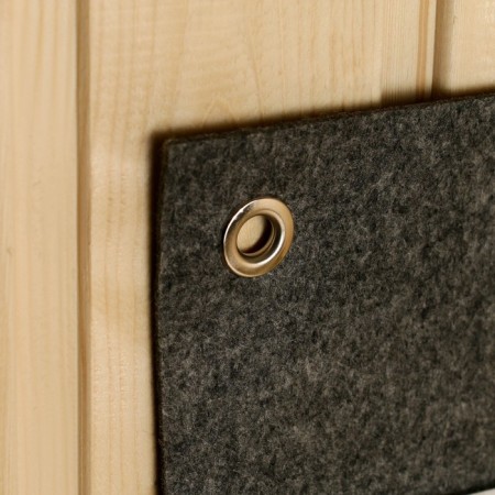 Horizontal suspension organizer on eyelets 3 departments, print Birch, 30x50 cm, felt-2