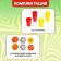 Board game "Jumping glass", 2 players, 7+