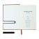 The diary is low, PVC cover, A5 format, 140 sheets in a cage, elastic band, with a handle, mix