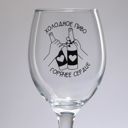 Ground glass "Hot Heart", 400 ml-2