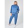 Female costume, size 56, gray-blue color