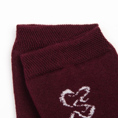 Women's socks, cherry color, size 23-25-2