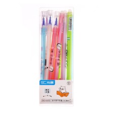 Gel handle Erased ink, 0.5 mm, blue rod, assorted mix (barcode on a piece)