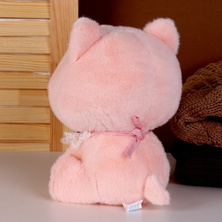 Soft toy "cat", 23 cm, pink color-2