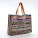 The bag is economic on the button, the color is red/multi -colored
