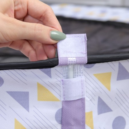 An animal aviary, a tent with a pattern, round, 90 x 55 cm, purple-11