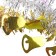 Tinsel "flashlight bell" d-2 cm, 200 cm, mix