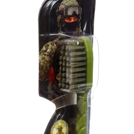 Folding toothbrush "for polite people" of medium stiffness, 1 pc.-1