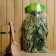 A broom for the bath oak with nettles, in individual packaging