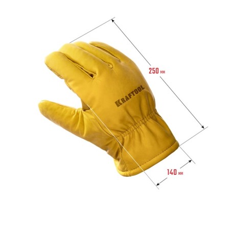 Kraftool Extrem 1137-XL gloves, leather, insulated, size XL-4