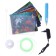 3D handle, PCL set of plastic luminous in the dark, mod. Pn015, blue color