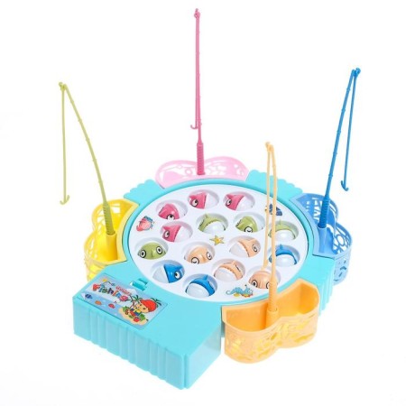 Fishing "Little Fish" 15 fish, 4 fishing rods, mix-3