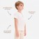 Minaku Boy shirt: Cotton Collection Color White, Height 104