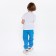 Baby trousers, blue color, height 134 cm