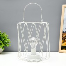 Ночник лофт 16451/1WT LED от батареек 3хАА белый 17х17х21 см RISALUX