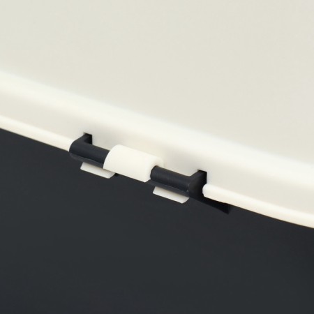 The toilet is closed with a folding top of 36 x 51 x 34 cm, black-11