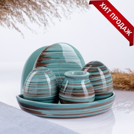 Set for spices "premium crooked" 5 items, Scandinavia