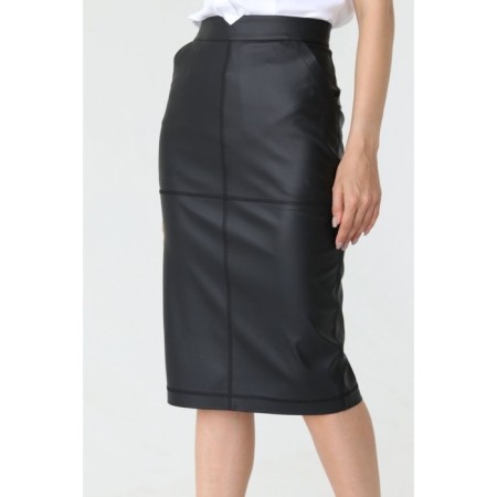 MIDI skirt with a stitch at the seams, size 48-2