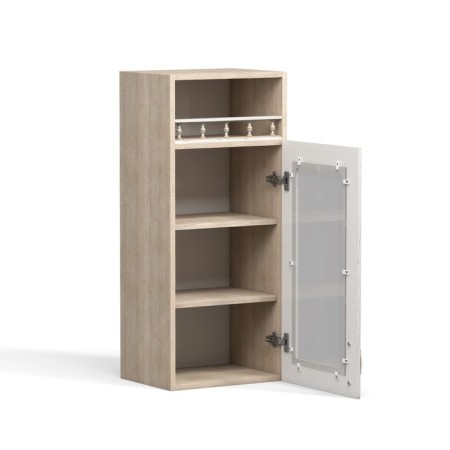 Acadity cabinet with a shelf Angelica 400x300x920 oak milk/ash-1