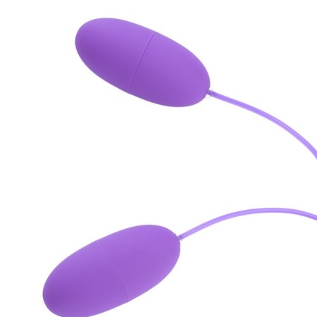 Vibroyatsa Oka-Khpoki, 2 pcs, 12 modes, PU, ​​ZU USB, 2.5 x 5.5 cm, purple-1