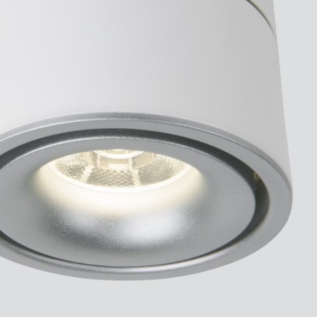 Ceiling accent light (SPOT) ELEKTROSTANDARD, KLIPS LED 15 W, 100X100X106 mm, IP20, white matte color/silver-3