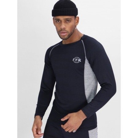 Male thermal underwear, size 52-54, dark blue color-11