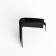 Women's wallet on the button, Textura, black color