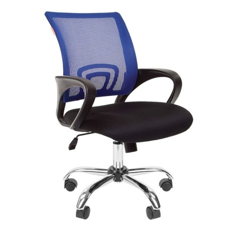 Office chair "Chairman" 696 TW chrome, blue
