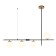 ARTE LAMP ARKAB A22225SP-4BK, E14, 4x40 W, 15x120x58 cm, black chandelier