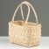 Wicker basket, 23 x 12 x 7 x 22/28 cm, rattan