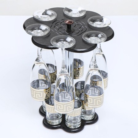Mini-bar "Greece" Bar Stream, 6 glasses/piles