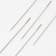 Sewing needles, d = 0.6 mm, 4.2 / 4.3 cm, with a golden ear, 16 pcs