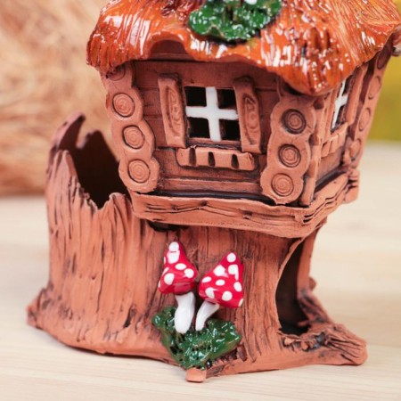 Aroma lace house "Granny Yaga", 18 cm, handmade, mix,-7