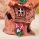Aroma lace house "Granny Yaga", 18 cm, handmade, mix,