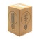 Nonintage incandescent lamp, G80, 40 W, E27, 230 V, 120x80 mm, warm white