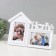 Photo frame plastic in 2 photos 10x15 cm "House" white 25x35x2 cm