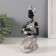 Souvenir Polystone "African with a child, in a silver dress" 11x7.5x18 cm