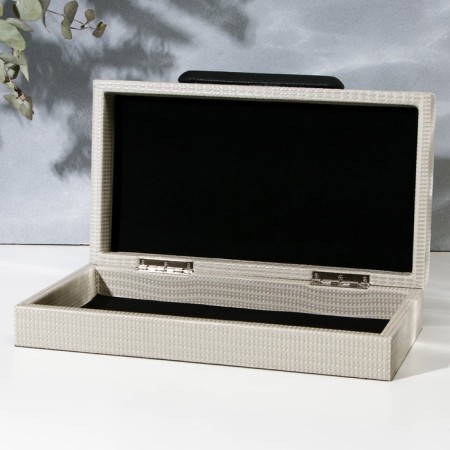 The box for jewelry "minimalism" eco -leather, set of 2 pcs.-11