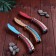 Wooden souvenir "Butterfly knife" painted, color mix