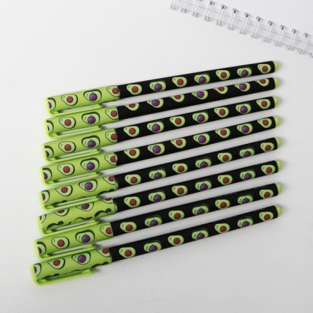 Handle Blood Blue Paste 0.7 mm with cap "Betray of Avokato" Plastic Soft Tach, price for 1pc-2