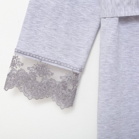 Female set (robe, shirt) KAFTAN, p. 44-46, gray-15
