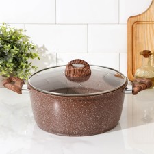 Braini shade pan, 5.7 l, glass cover, anti -stick coating, induction